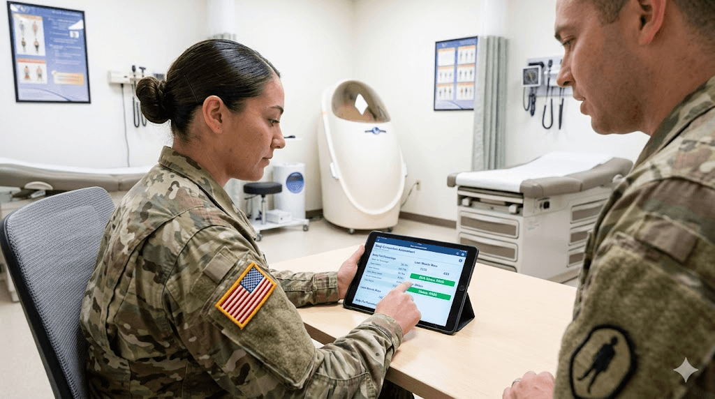 Female Soldier health and readiness for Army height and weight screening (AR 600-9) (AI-Generated Image)