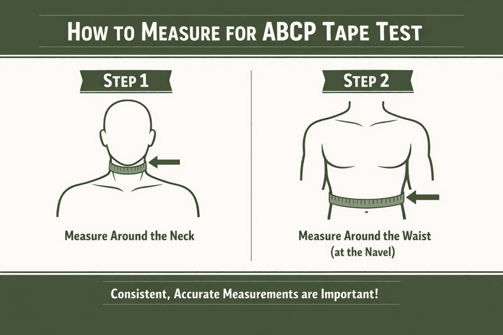 How to correctly measure for the Army ABCP one-site tape test